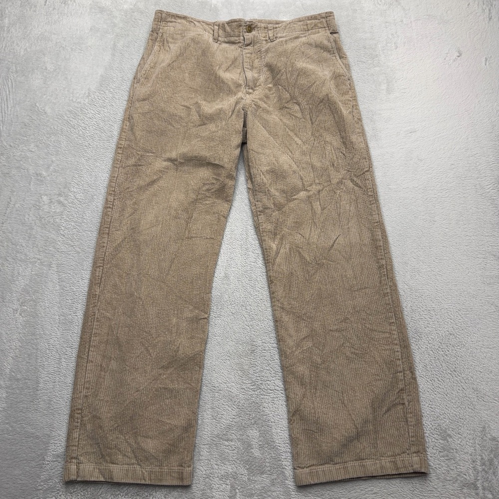 Alex Mill Pants Mens 31 Tan Corduroy Straight Leg Button Fly Workwear Trousers
